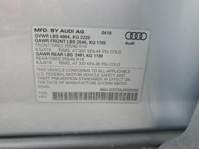 Photo 13 VIN: WA1JCCFS5JR033282 - AUDI Q3 PREMIUM 