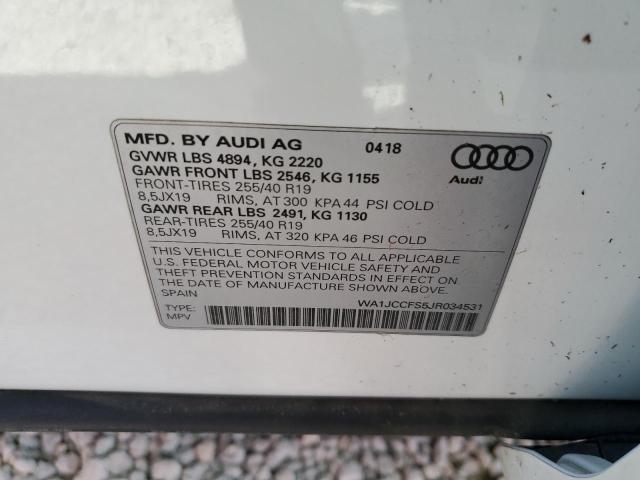 Photo 9 VIN: WA1JCCFS5JR034531 - AUDI Q3 PREMIUM 