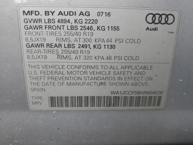 Photo 12 VIN: WA1JCCFS6HR004528 - AUDI Q3 PREMIUM 