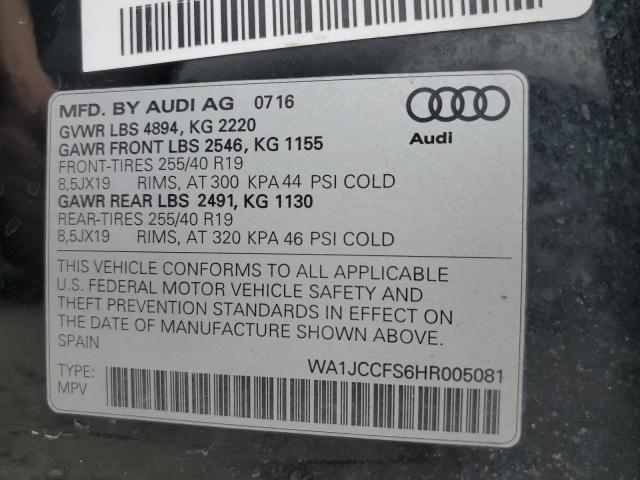 Photo 12 VIN: WA1JCCFS6HR005081 - AUDI Q3 