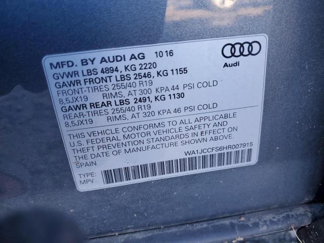 Photo 11 VIN: WA1JCCFS6HR007915 - AUDI Q3 