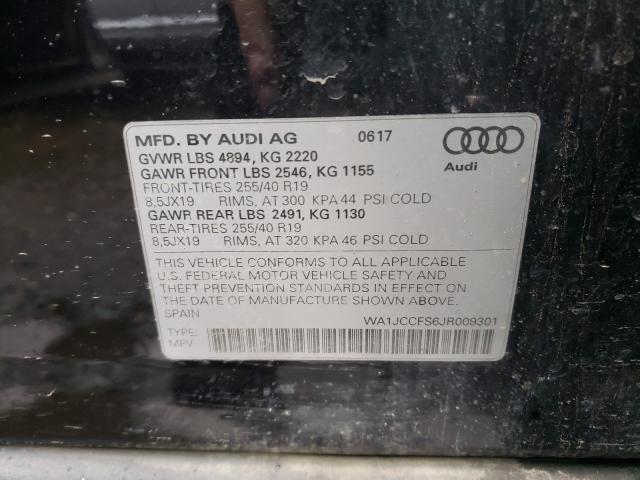 Photo 9 VIN: WA1JCCFS6JR009301 - AUDI Q3 