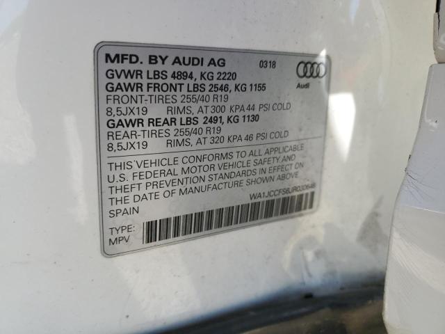 Photo 11 VIN: WA1JCCFS6JR030648 - AUDI Q3 PREMIUM 