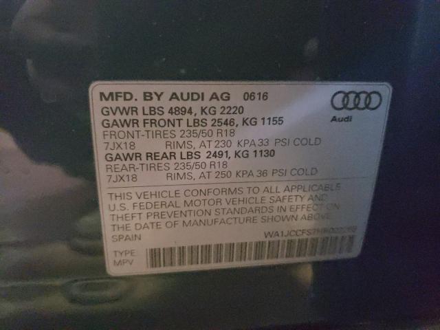 Photo 9 VIN: WA1JCCFS7HR002268 - AUDI Q3 PREMIUM 