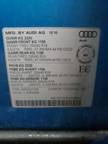 Photo 13 VIN: WA1JCCFS7HR008622 - AUDI Q3 PREMIUM 