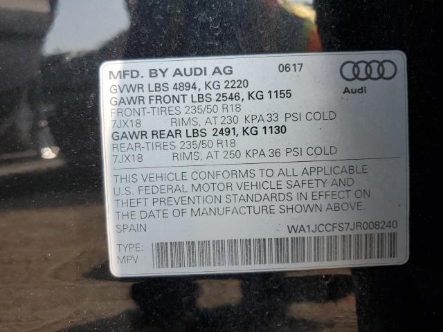 Photo 12 VIN: WA1JCCFS7JR008240 - AUDI Q3 PREMIUM 