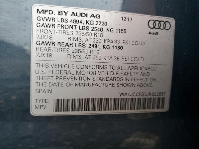 Photo 11 VIN: WA1JCCFS7JR022557 - AUDI Q3 