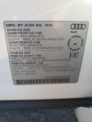 Photo 12 VIN: WA1JCCFS8HR007012 - AUDI Q3 