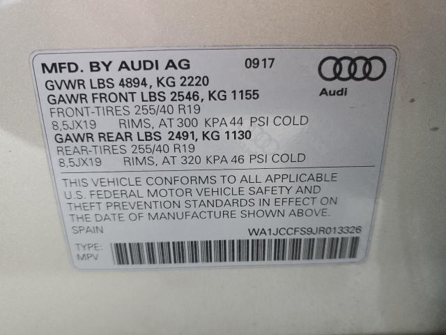 Photo 12 VIN: WA1JCCFS9JR013326 - AUDI Q3 