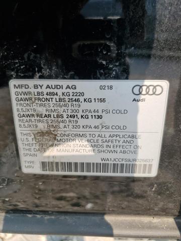 Photo 12 VIN: WA1JCCFS9JR025637 - AUDI Q3 PREMIUM 