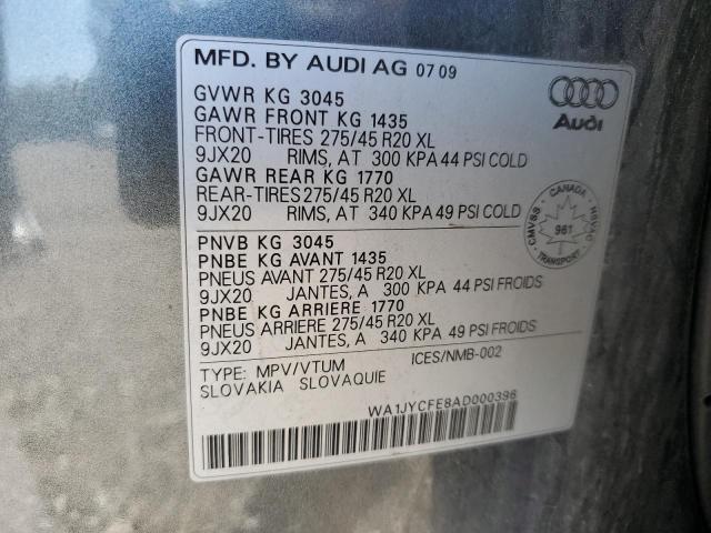 Photo 12 VIN: WA1JYCFE8AD000396 - AUDI Q7 PREMIUM 