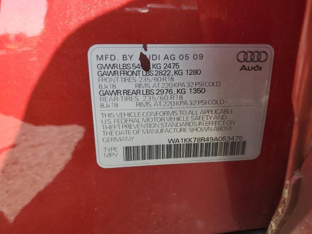 Photo 12 VIN: WA1KK78R49A053476 - AUDI Q5 