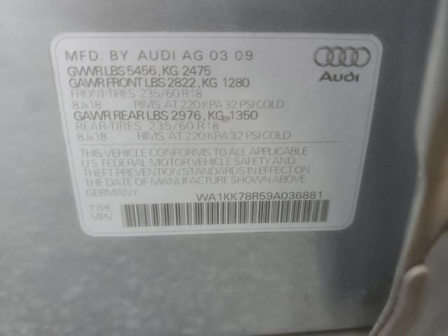 Photo 13 VIN: WA1KK78R59A036881 - AUDI Q5 