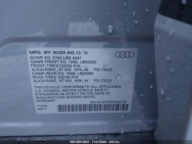 Photo 8 VIN: WA1KUBFZ8RP062730 - AUDI Q4 