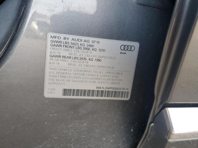 Photo 12 VIN: WA1L2AFP0GA027618 - AUDI Q5 PREMIUM 