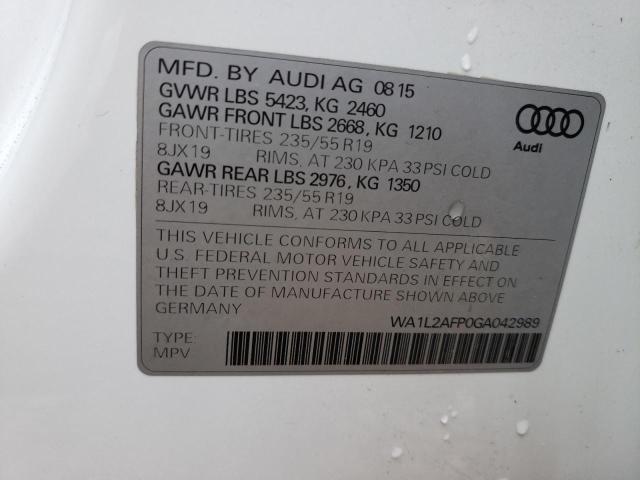 Photo 13 VIN: WA1L2AFP0GA042989 - AUDI Q5 PREMIUM 