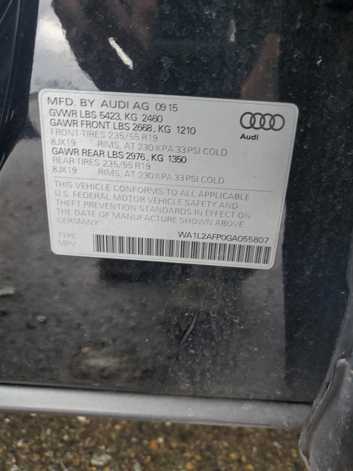 Photo 11 VIN: WA1L2AFP0GA055807 - AUDI Q5 