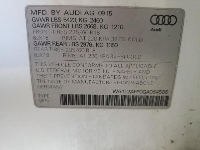 Photo 12 VIN: WA1L2AFP0GA064586 - AUDI Q5 