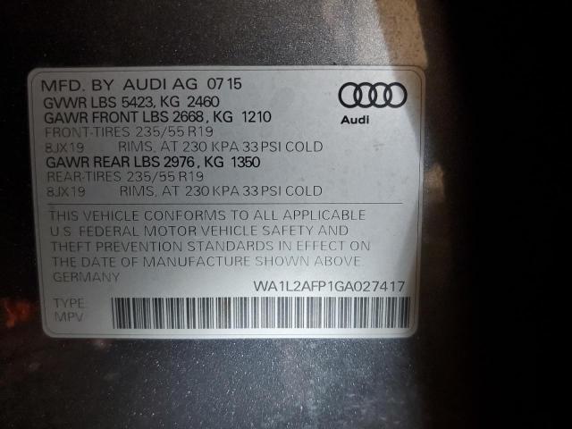 Photo 12 VIN: WA1L2AFP1GA027417 - AUDI Q5 