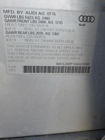 Photo 12 VIN: WA1L2AFP1GA029989 - AUDI Q5 PREMIUM 