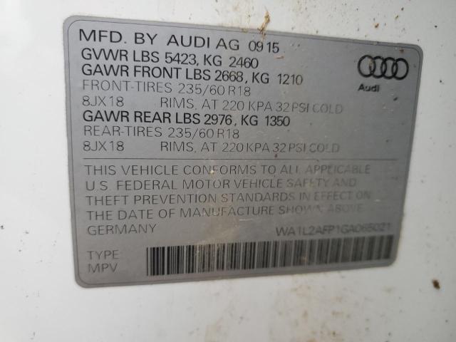 Photo 11 VIN: WA1L2AFP1GA065021 - AUDI Q5 