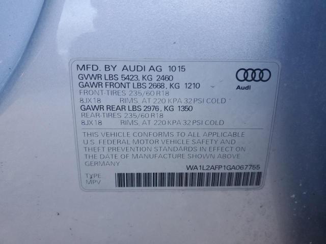 Photo 12 VIN: WA1L2AFP1GA067755 - AUDI Q5 PREMIUM 