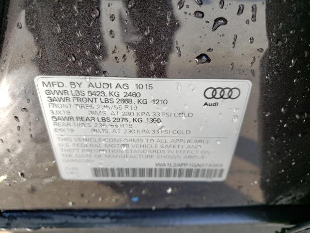 Photo 9 VIN: WA1L2AFP1GA073359 - AUDI Q5 PREMIUM 