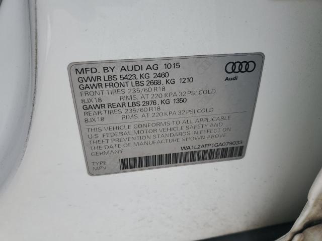 Photo 11 VIN: WA1L2AFP1GA079033 - AUDI Q5 