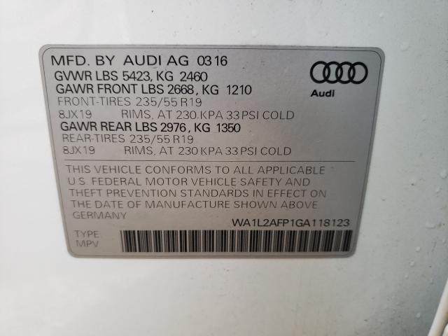 Photo 9 VIN: WA1L2AFP1GA118123 - AUDI Q5 PREMIUM 