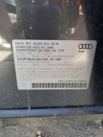 Photo 12 VIN: WA1L2AFP1GA128506 - AUDI Q5 PREMIUM 