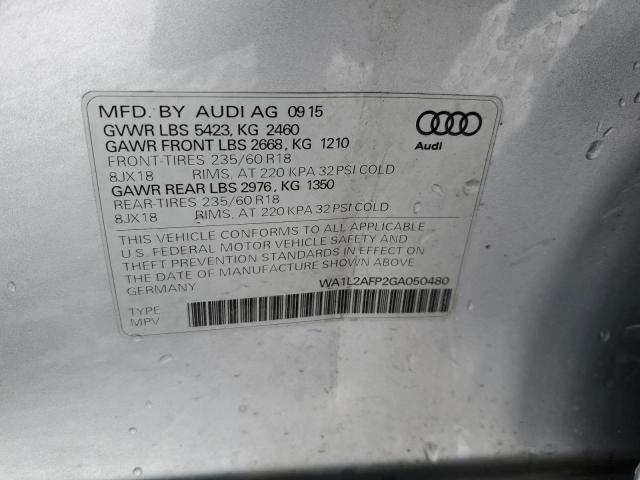 Photo 11 VIN: WA1L2AFP2GA050480 - AUDI Q5 