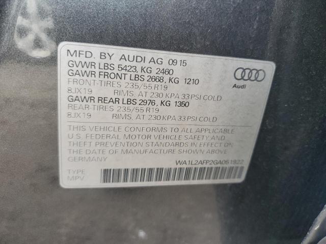 Photo 11 VIN: WA1L2AFP2GA051922 - AUDI Q5 