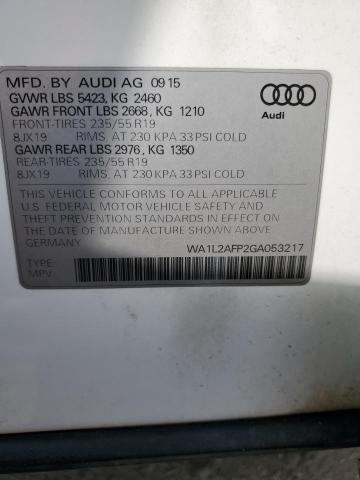 Photo 12 VIN: WA1L2AFP2GA053217 - AUDI Q5 