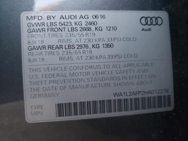 Photo 9 VIN: WA1L2AFP2HA012278 - AUDI Q5 