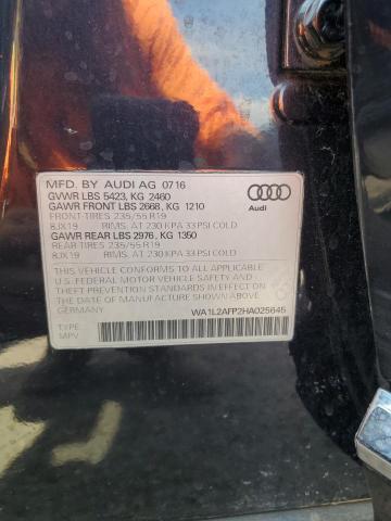 Photo 13 VIN: WA1L2AFP2HA025645 - AUDI Q5 PREMIUM 