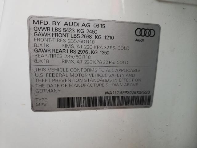 Photo 9 VIN: WA1L2AFP3GA008593 - AUDI Q5 PREMIUM 