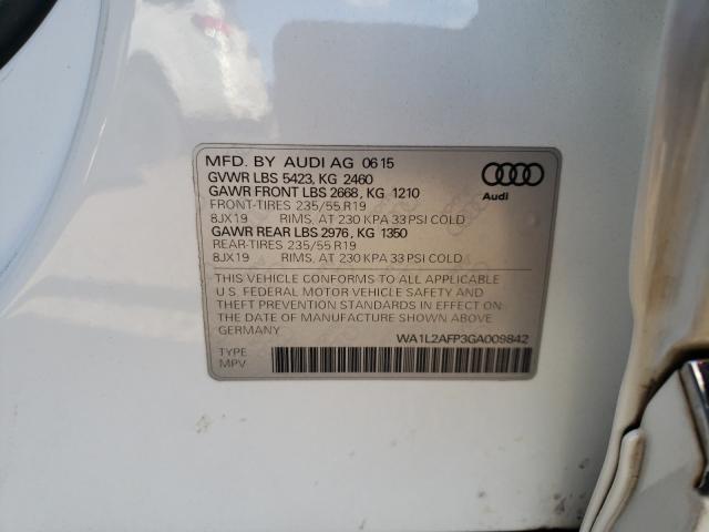 Photo 9 VIN: WA1L2AFP3GA009842 - AUDI Q5 