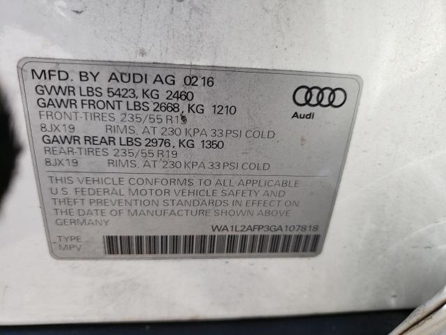 Photo 12 VIN: WA1L2AFP3GA107818 - AUDI Q5 PREMIUM 