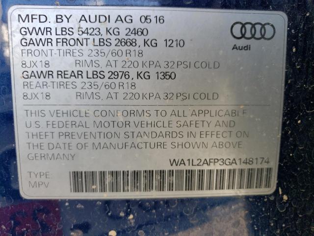 Photo 13 VIN: WA1L2AFP3GA148174 - AUDI Q5 