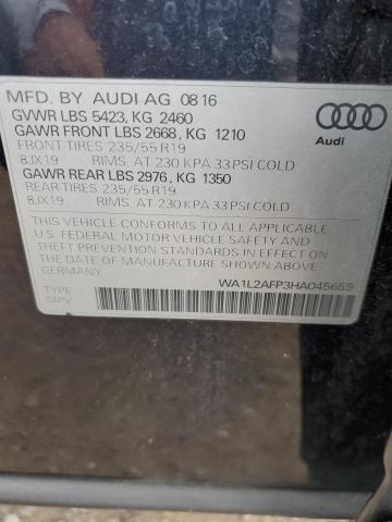 Photo 12 VIN: WA1L2AFP3HA045659 - AUDI Q5 PREMIUM 