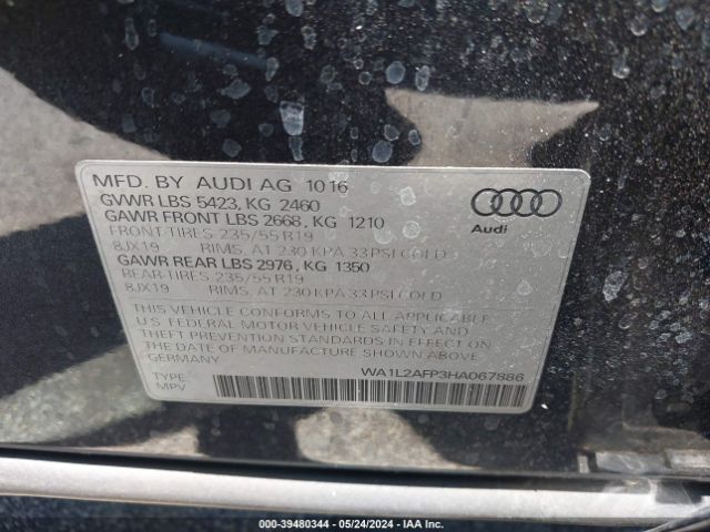 Photo 8 VIN: WA1L2AFP3HA067886 - AUDI Q5 