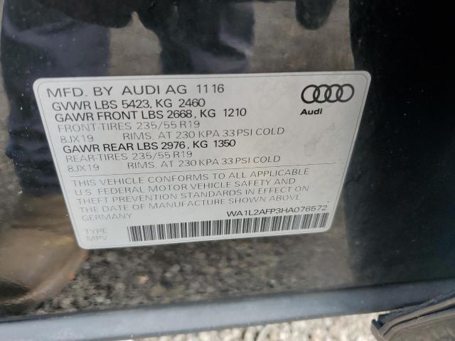 Photo 11 VIN: WA1L2AFP3HA076572 - AUDI Q5 PREMIUM 