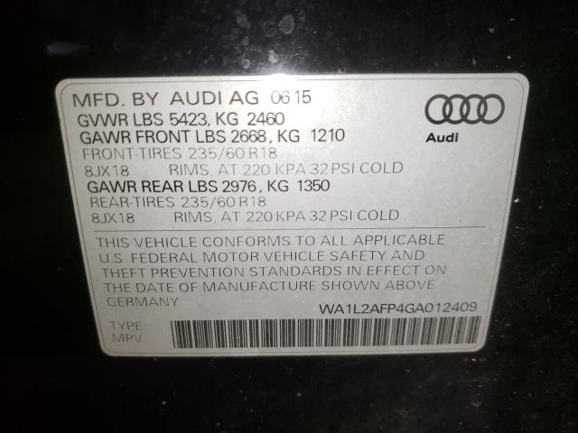 Photo 9 VIN: WA1L2AFP4GA012409 - AUDI Q5 