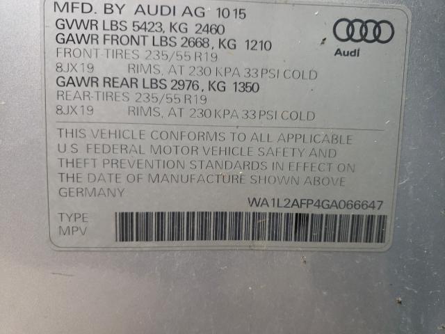 Photo 9 VIN: WA1L2AFP4GA066647 - AUDI Q5 