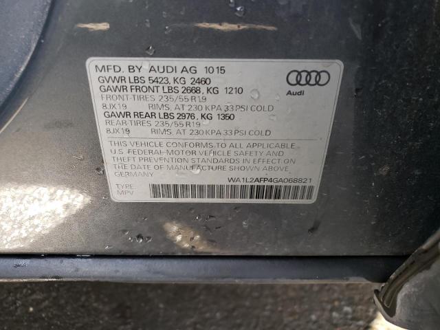 Photo 12 VIN: WA1L2AFP4GA068821 - AUDI Q5 PREMIUM 