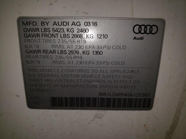 Photo 9 VIN: WA1L2AFP4GA125387 - AUDI Q5 