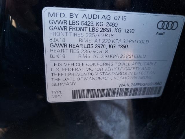 Photo 9 VIN: WA1L2AFP5GA031860 - AUDI Q5 