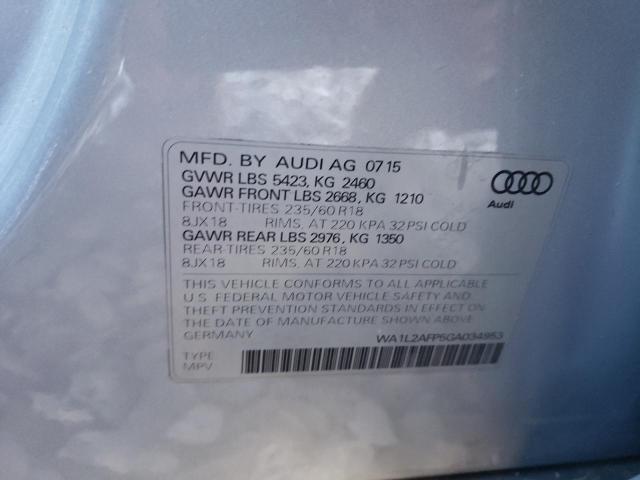 Photo 13 VIN: WA1L2AFP5GA034953 - AUDI Q5 