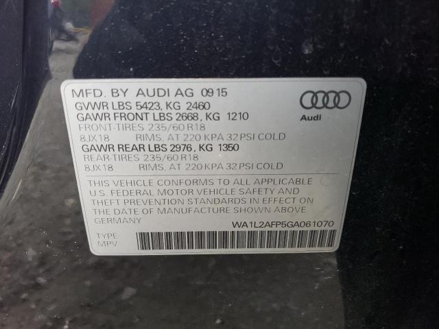 Photo 12 VIN: WA1L2AFP5GA061070 - AUDI Q5 PREMIUM 