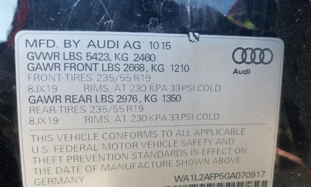 Photo 9 VIN: WA1L2AFP5GA070917 - AUDI Q5 